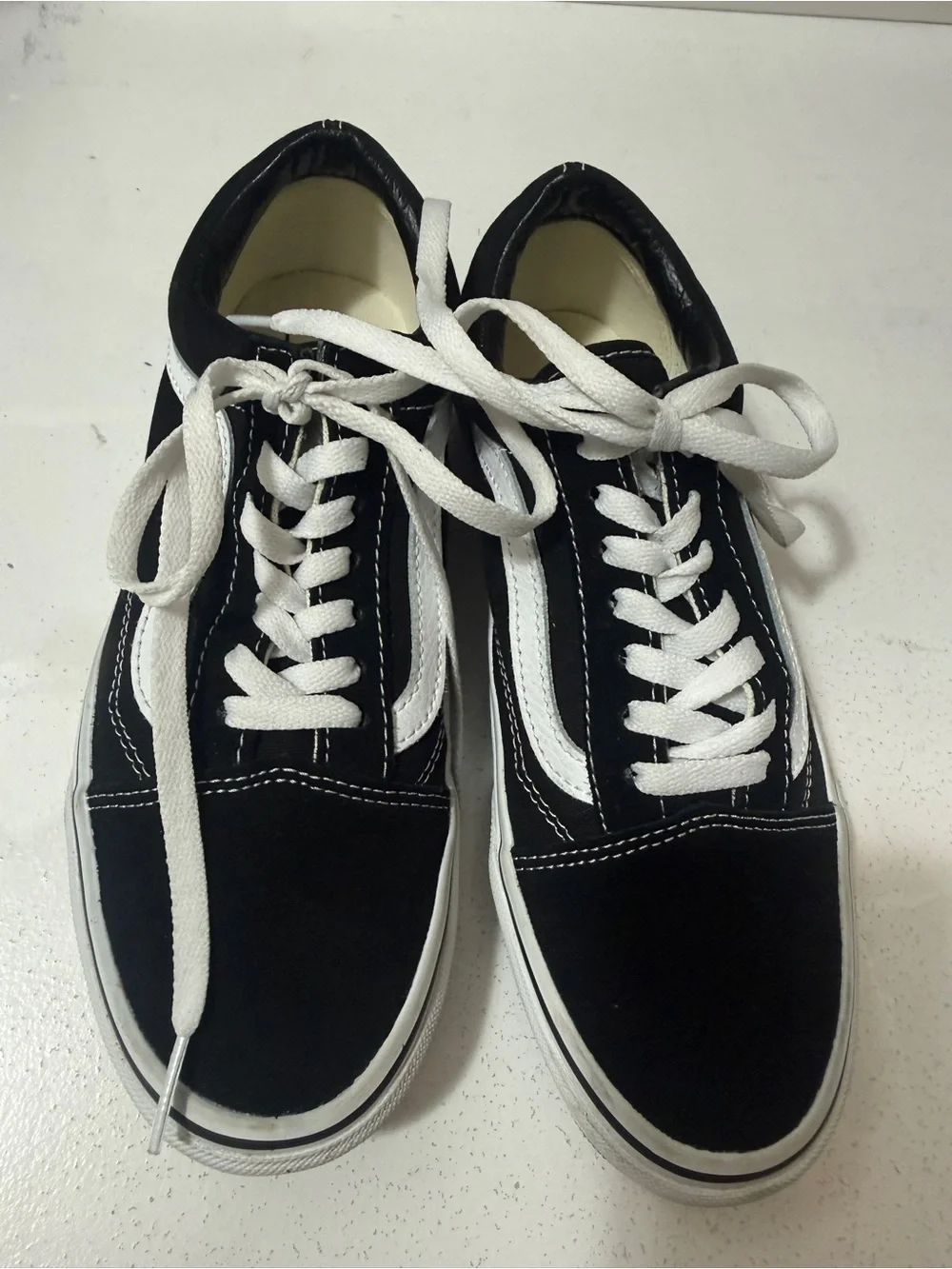 Classic Black and White Skate Sneakers new without box